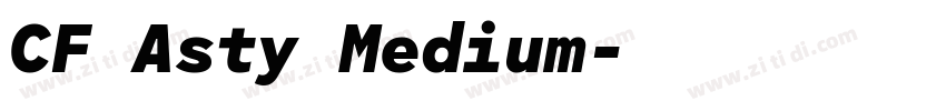 CF Asty Medium字体转换